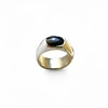 Black Onyx signet ring in gold.