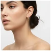 Gold & silver spike hoop earrings.