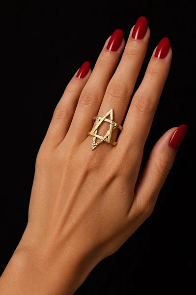 טבעת כסף ״David Star״