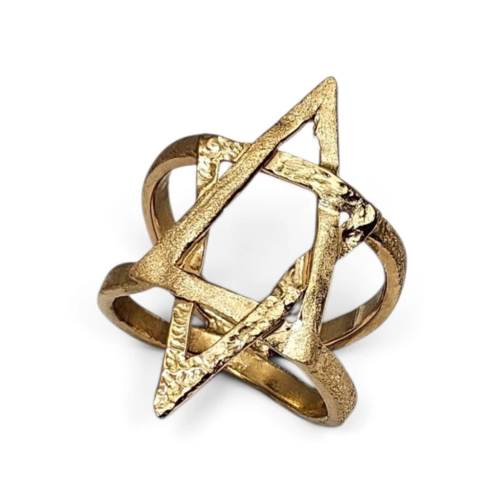 טבעת כסף ״David Star״