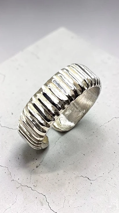 ⁦טבעת כסף Rhythm⁩ – תמונה ⁦2⁩