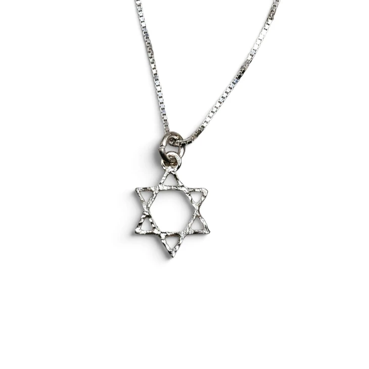 ⁦שרשרת מגן דוד כסף – בין אור לצל⁩ – תמונה ⁦3⁩